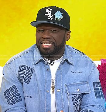 50 Cent’s embroidered denim jacket on Today 